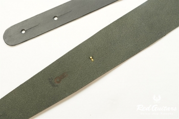 Plain Leather - Ebony & Round Studs